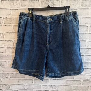 Women’s Aerie Daydream medium wash very oversized Bermuda jean shorts Large